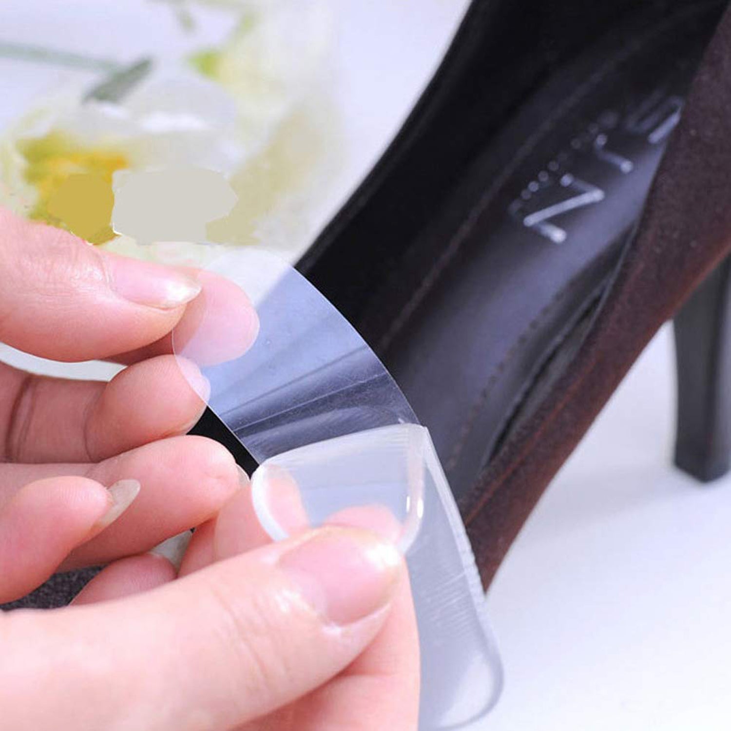 Fabric Sticky Shoe Back Heel Insoles Protector Liner Fabric Sticky Shoe Back Heel Insoles Protector Liner